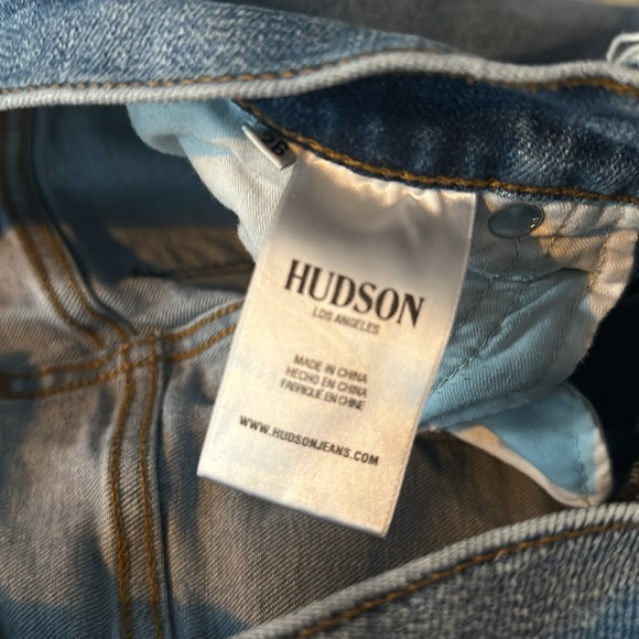 HUDSON BLAIR HIGH RISE BOOTCUT CROP LIGHTLY DISTRESSES JEANS SIZE 26 G24 - Picture 9 of 9